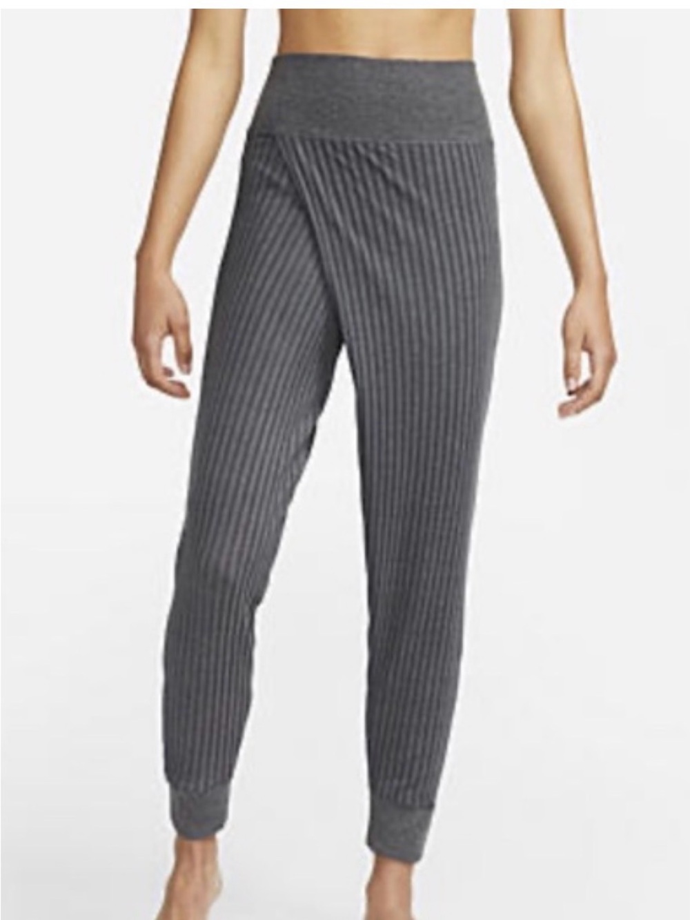 Women's Nike Ribbed Grey Lounge Yoga Pants